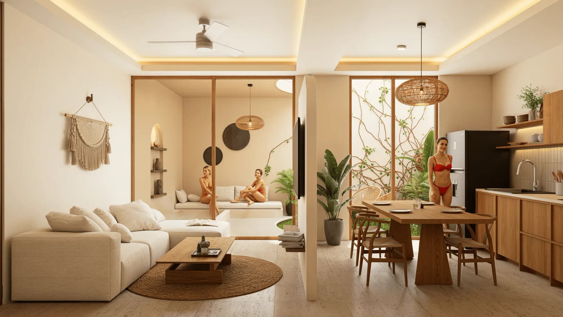 Departamentos estilo boho a 4 calles de la playa en Punta Zicatela, Puerto Escondido - 4