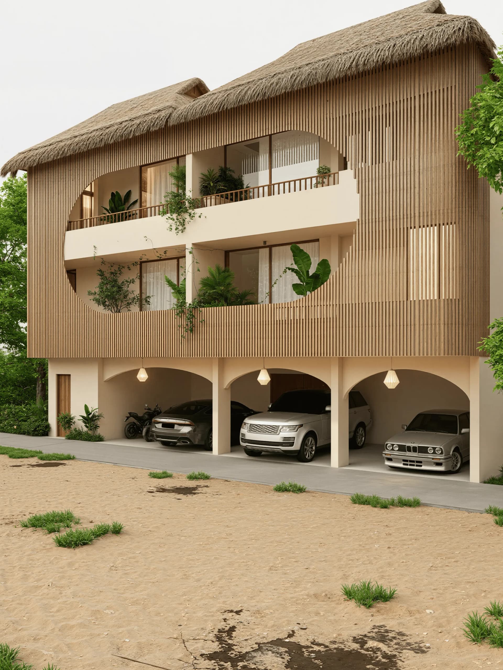 Departamentos estilo boho a 4 calles de la playa en Punta Zicatela, Puerto Escondido - 3