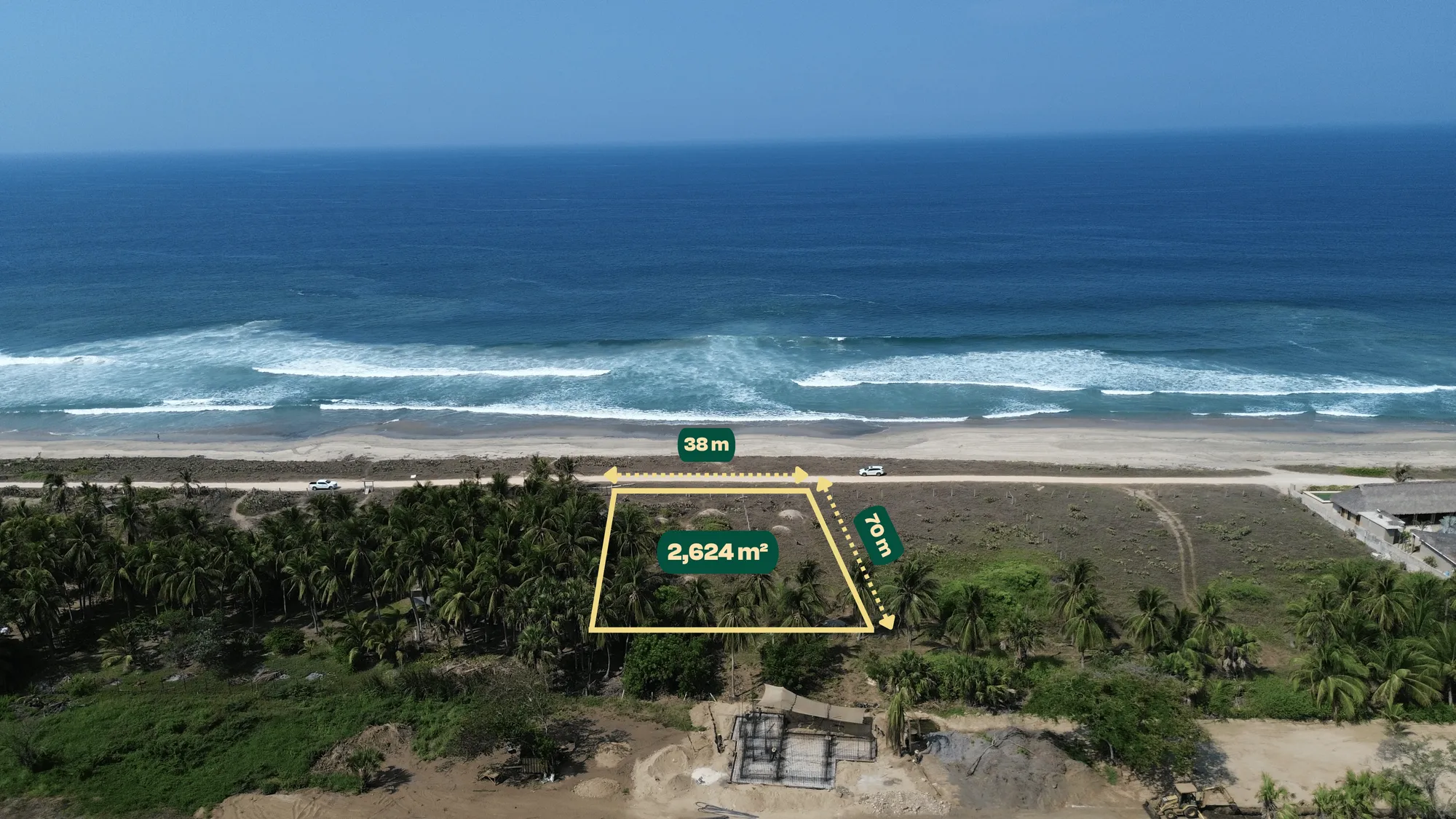 Terreno frente al mar en El Tomatal, Puerto Escondido