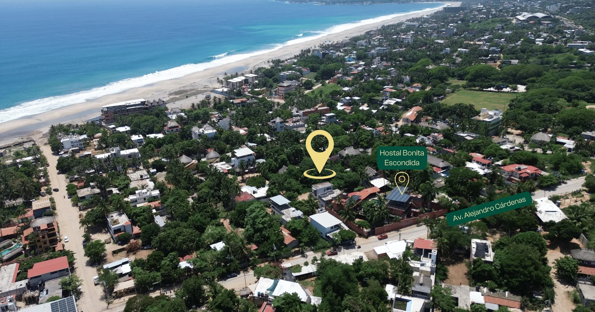 Terreno en Punta Zicatela, cerca de Av. principal